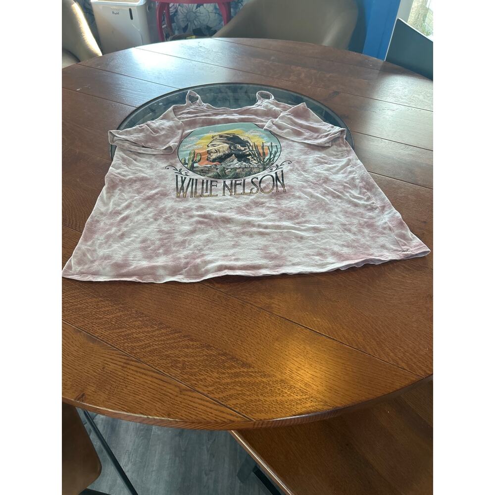 Willie Nelson Tie Dye Graphic T Shirt Zion Rootswear Large